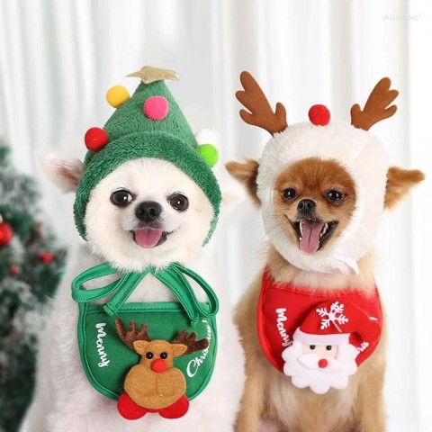 Pet Apparel Christmas Hat & Accessories for Dogs