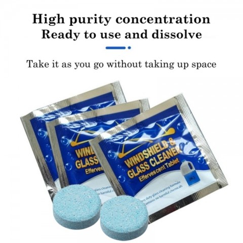 Car Antifreeze Windshield Washer Effervescent Tablets - Concentrated for Superior Cleaning