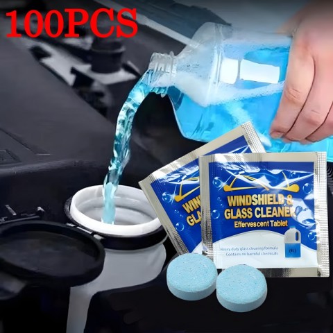 Car Antifreeze Windshield Washer Effervescent Tablets - Concentrated for Superior Cleaning