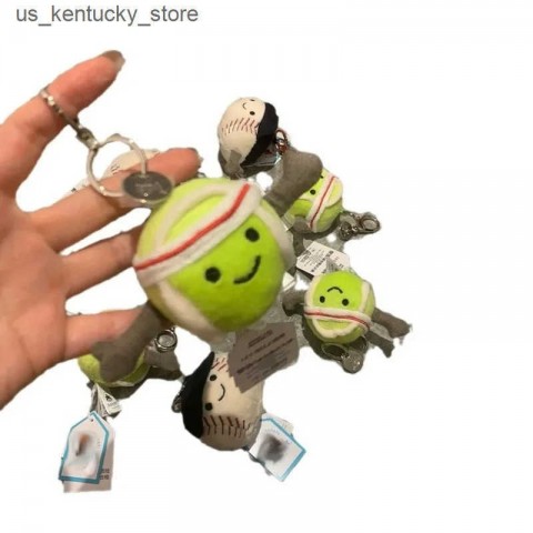 Jellycat H241118 Cute Plush Tennis Baseball Keychain for Boys