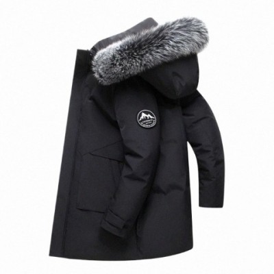 2023 Winter Men's Hooded Down Jacket, Warm White Duck Down Coat, Slim & Windproof