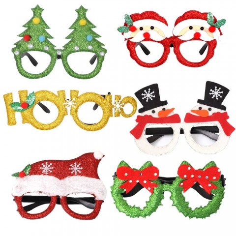 Christmas Fun Plastic Glasses for Men - Adumbral Sunglasses for Sports Events 2024