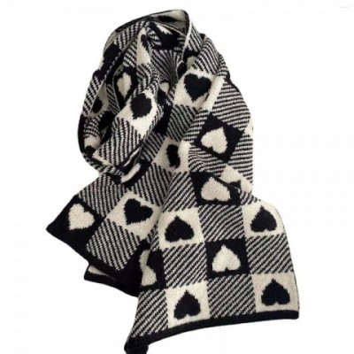 Warm Classic Plaid Scarf for Women - Thick Pashmina Fabric