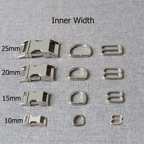 Strong Metal Buckles Set for Pet Collars and Paracord Accessories
