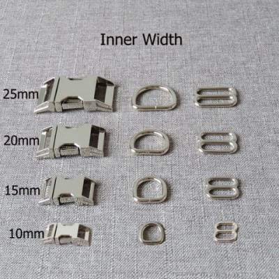 Strong Metal Buckles Set for Pet Collars and Paracord Accessories