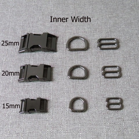 Strong Metal Buckles Set for Pet Collars and Paracord Accessories
