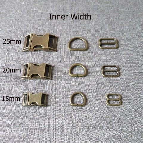 Strong Metal Buckles Set for Pet Collars and Paracord Accessories