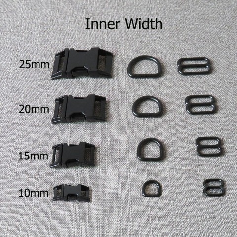 Strong Metal Buckles Set for Pet Collars and Paracord Accessories