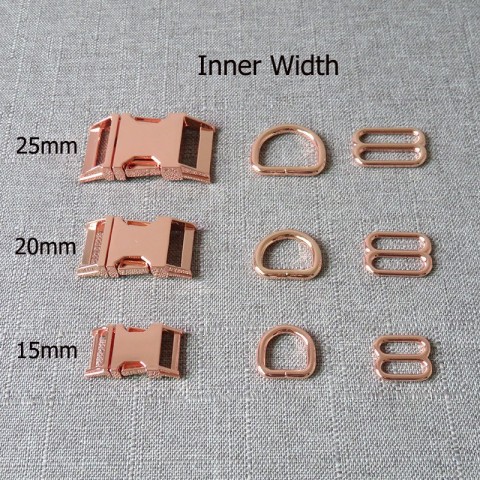 Strong Metal Buckles Set for Pet Collars and Paracord Accessories