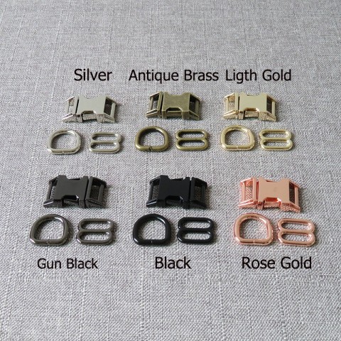 Strong Metal Buckles Set for Pet Collars and Paracord Accessories