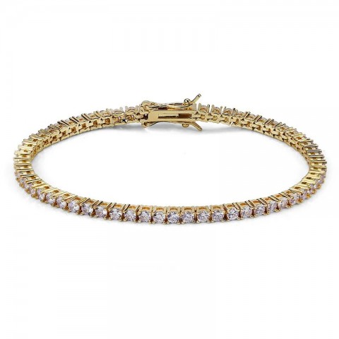 Iced Out Crystal Bangle Bracelet for Women with AAA Cubic Zirconia