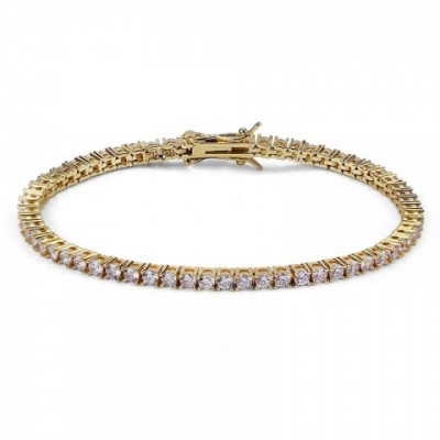 Iced Out Crystal Bangle Bracelet for Women with AAA Cubic Zirconia