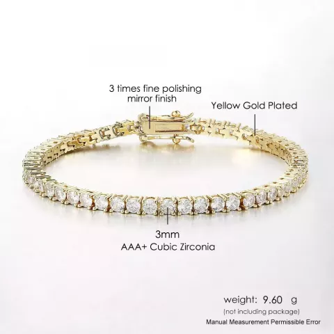 Iced Out Crystal Bangle Bracelet for Women with AAA Cubic Zirconia