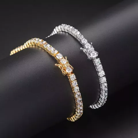 Iced Out Crystal Bangle Bracelet for Women with AAA Cubic Zirconia