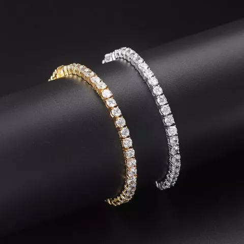 Iced Out Crystal Bangle Bracelet for Women with AAA Cubic Zirconia