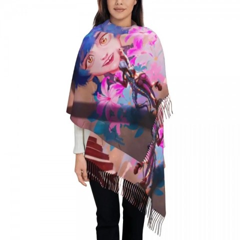 Arcane Anime Custom Printed Scarf for Men and Women - Warm Winter Shawl