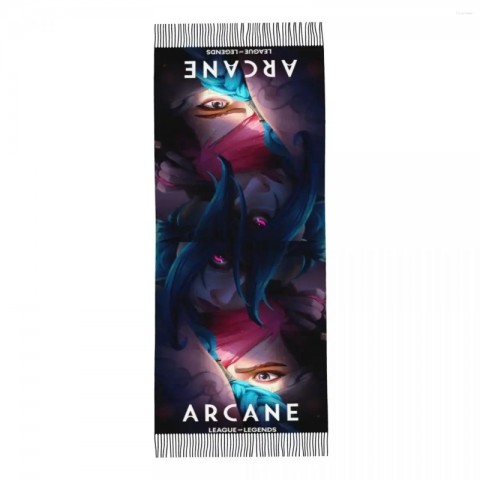 Arcane Anime Custom Printed Scarf for Men and Women - Warm Winter Shawl