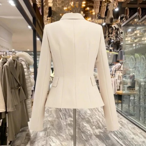 Waist Slim Ultra-Thin Women's Jacket - Spring/Summer Suit Blazer with Thin Lining