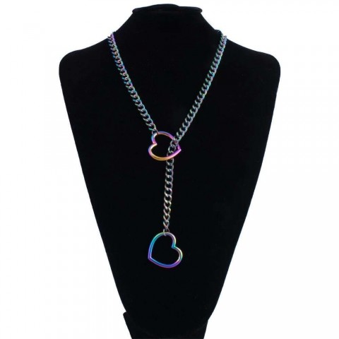 Heart Leather Choker Necklace for Women