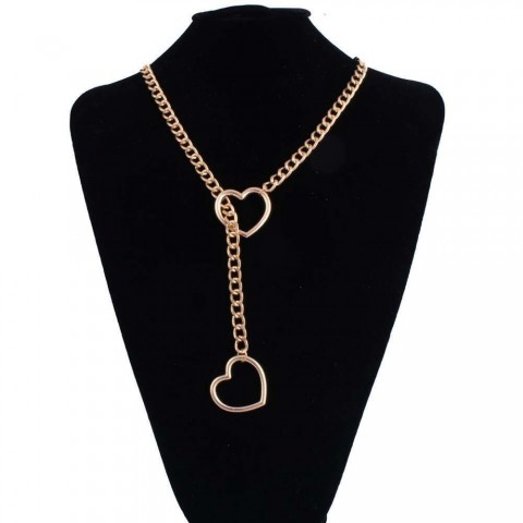 Heart Leather Choker Necklace for Women