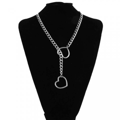 Heart Leather Choker Necklace for Women