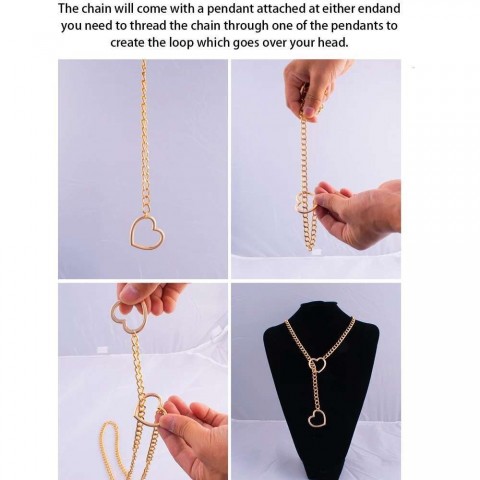 Heart Leather Choker Necklace for Women
