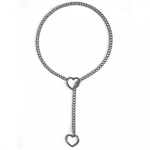 Heart Leather Choker Necklace for Women