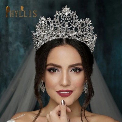 Baroque A195 Crystal Bridal Headband for Women, Wedding Queen Headwear