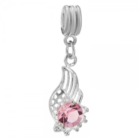 Classic Pink Mom Pendant Alloy Bracelet Charm Beaded Jewelry Components - Wholesale from China