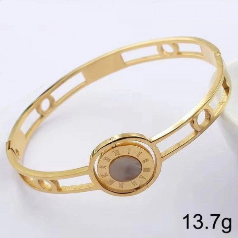 American Men's Fashion Stainless Steel Roman Numeral Watch Bracelet