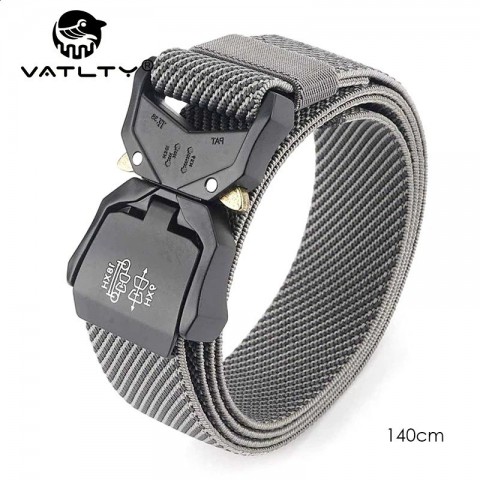 VATLTY Men's Quick Release Buckle Elastic Belt 125/140cm Aluminum Alloy