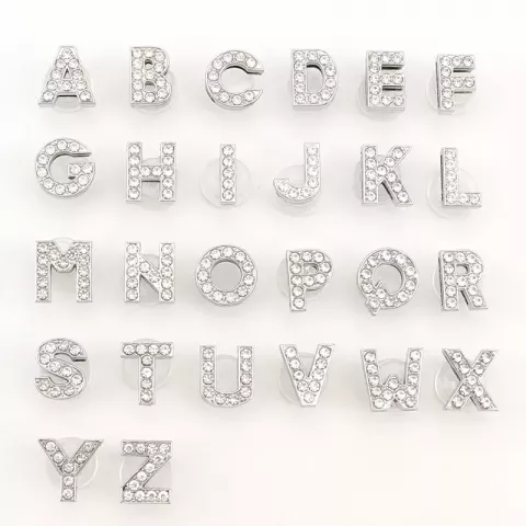 Croc Accessory Alphabet Charms Glitter Rhinestone Jewelry for Croc Shoes