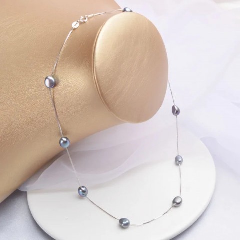 ASHIQI Sterling Silver Jewelry Set Celtic Heart Pearl Earrings Necklace Bracelet for Women Unisex