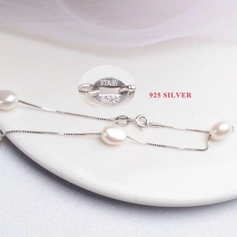ASHIQI Sterling Silver Jewelry Set Celtic Heart Pearl Earrings Necklace Bracelet for Women Unisex