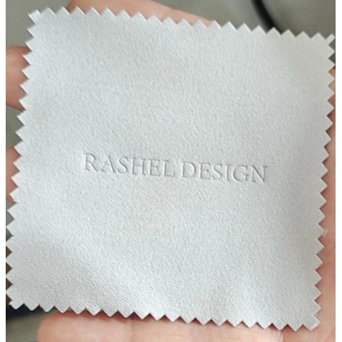 Custom Embossed Silver Jewelry Cleaning Bags, 200pcs Blue Microfiber Suede for Women