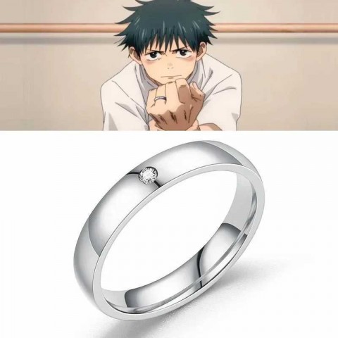 Jujutsu Kaisen Yuta Okkotsu Anime Couple Rings - Horn Material, Unisex, Fitness & Emotion Tracker