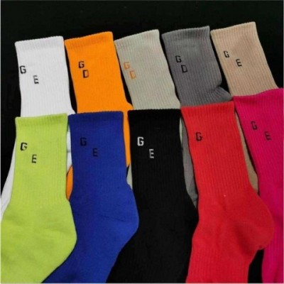 Wholesale Organic Cotton Men's Basketball Socks - Breathable & Matching Rib Letter Design