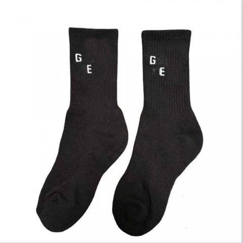 Wholesale Organic Cotton Men's Basketball Socks - Breathable & Matching Rib Letter Design