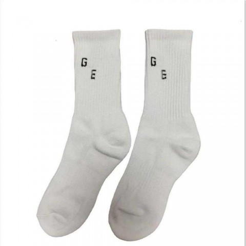 Wholesale Organic Cotton Men's Basketball Socks - Breathable & Matching Rib Letter Design