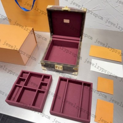 Luxury Monogram Canvas Jewelry Box for Watches & Accessories