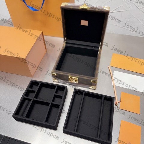 Luxury Monogram Canvas Jewelry Box for Watches & Accessories