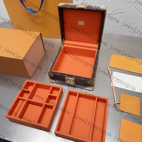 Luxury Monogram Canvas Jewelry Box for Watches & Accessories