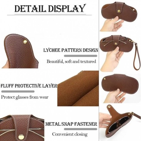 Slim Unisex Eyewear Sleeve for Sunglasses & Eyeglasses - Soft & Portable Case
