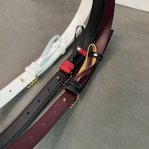 Women's Solid Color Vintage Pin Buckle Belt - 5 Colors, 100-110cm, 2.5cm Width