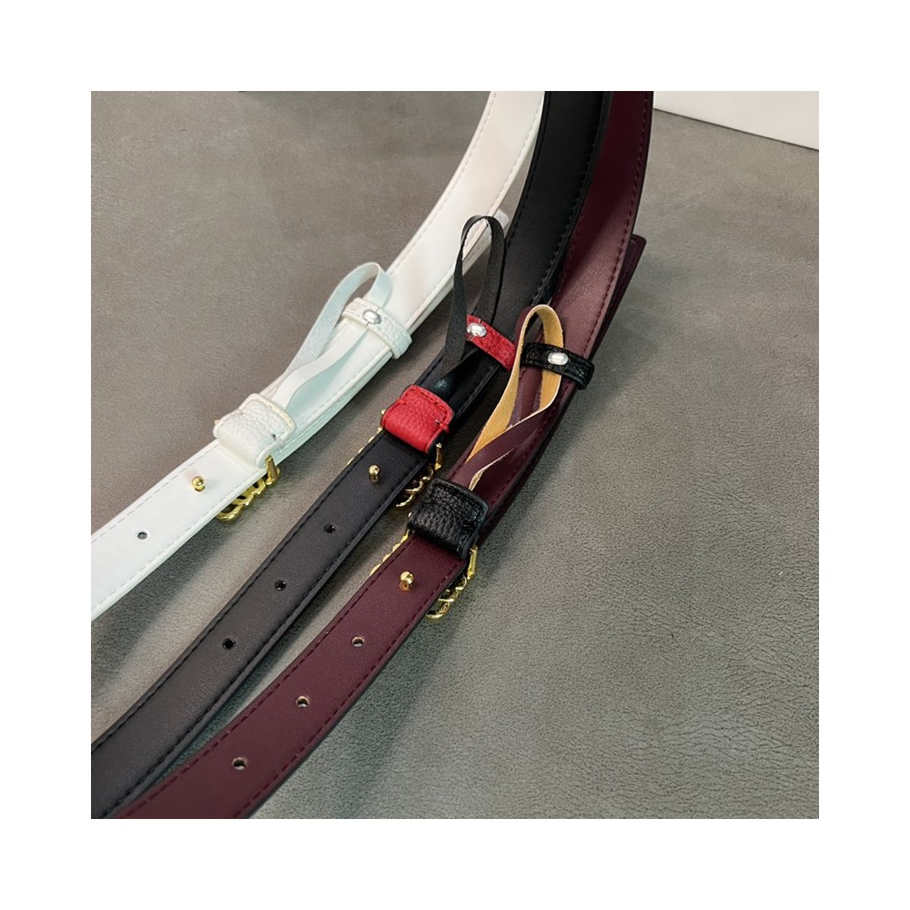 Women's Solid Color Vintage Pin Buckle Belt - 5 Colors, 100-110cm, 2.5cm Width