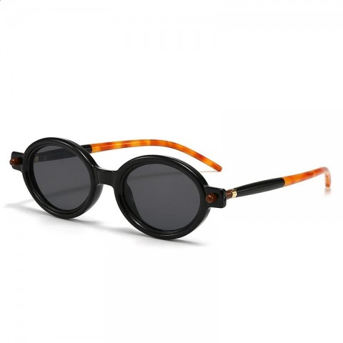 Leopard Print Women's UV400 Sunglasses - 4pc Set, Fashion Oval Frame, Outdoor Protection