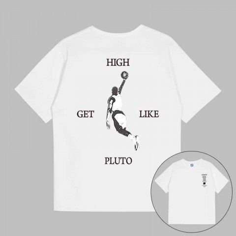 Undefeated Loose Men's Cotton T-Shirt with Hood & EL Flashing