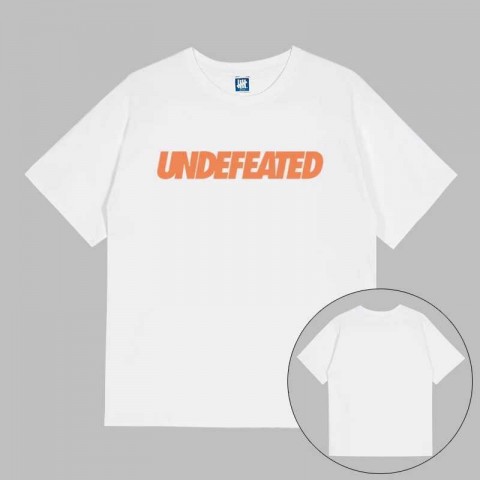Undefeated Loose Men's Cotton T-Shirt with Hood & EL Flashing