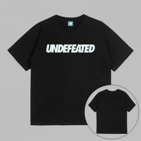 Undefeated Loose Men's Cotton T-Shirt with Hood & EL Flashing