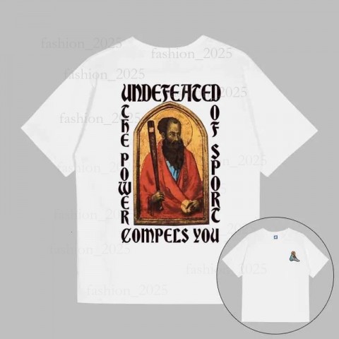 Undefeated Loose Men's Cotton T-Shirt with Hood & EL Flashing